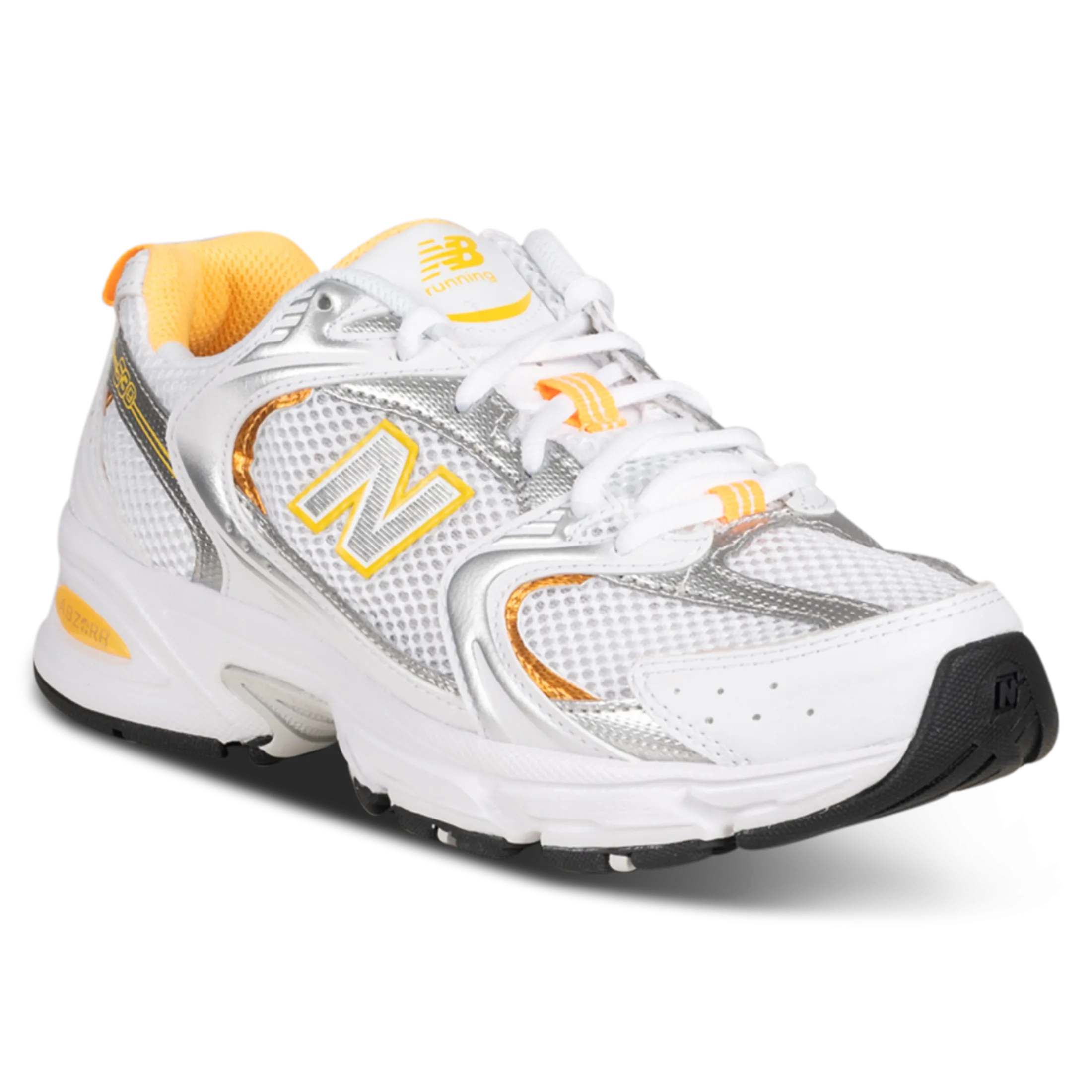 530 - White with vibrant apricot and silver metallic MR530PUT