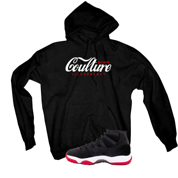 Air Jordan 11 Bred Velvet Black T-Shirt (Coulture)| illcurrency