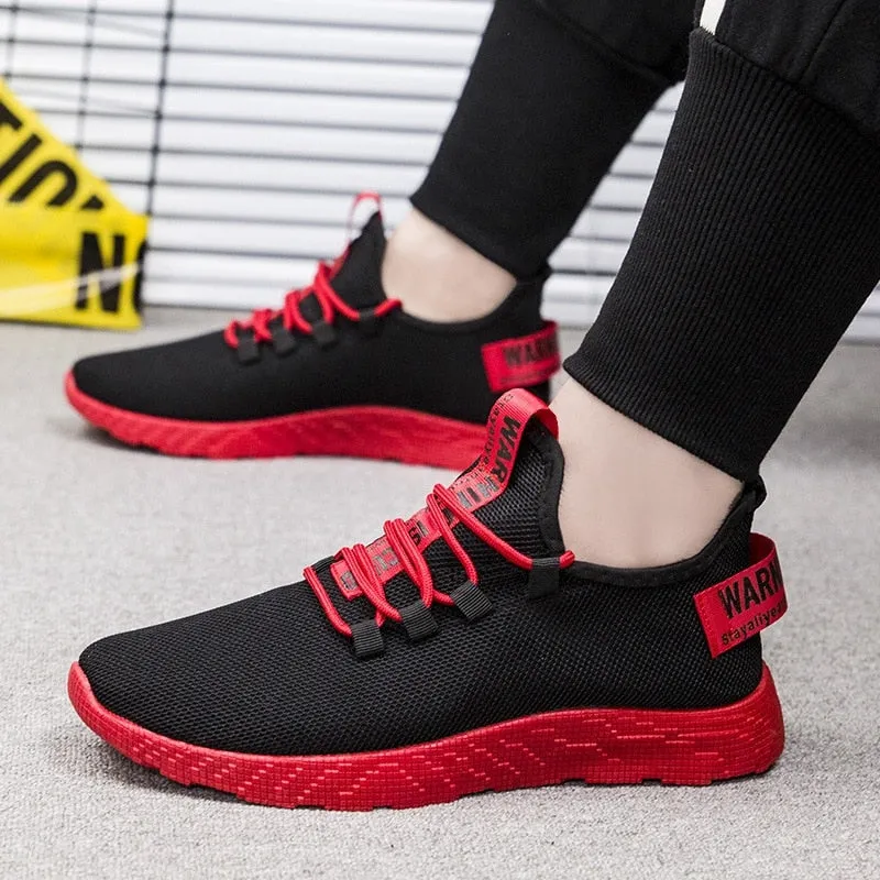 Black & Red Comfortable Sneakers