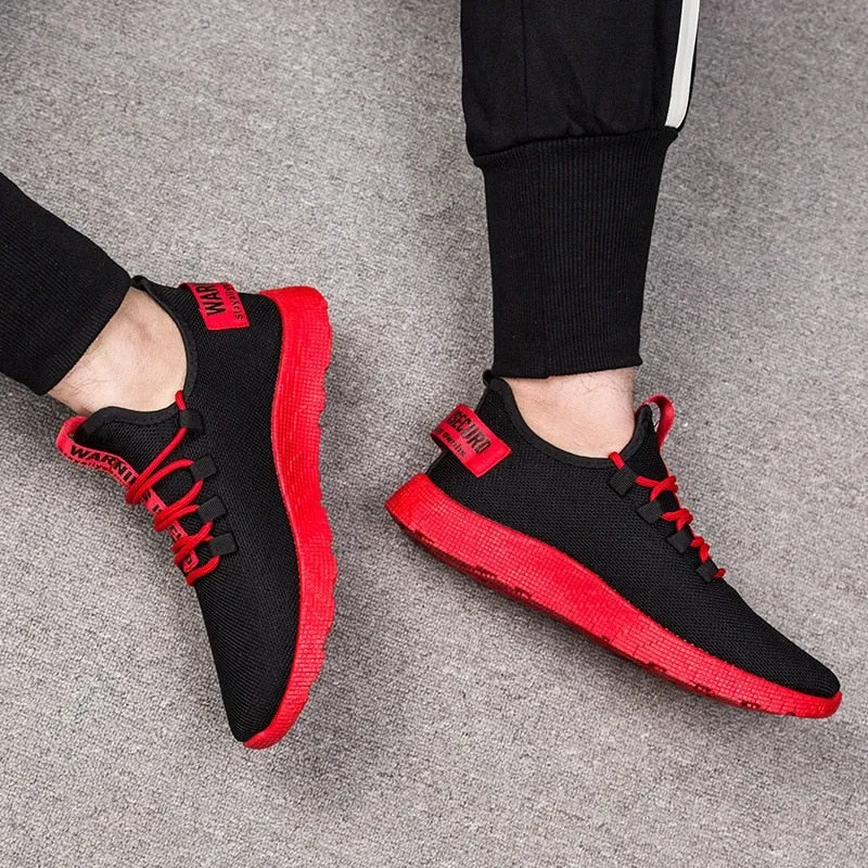 Black & Red Comfortable Sneakers