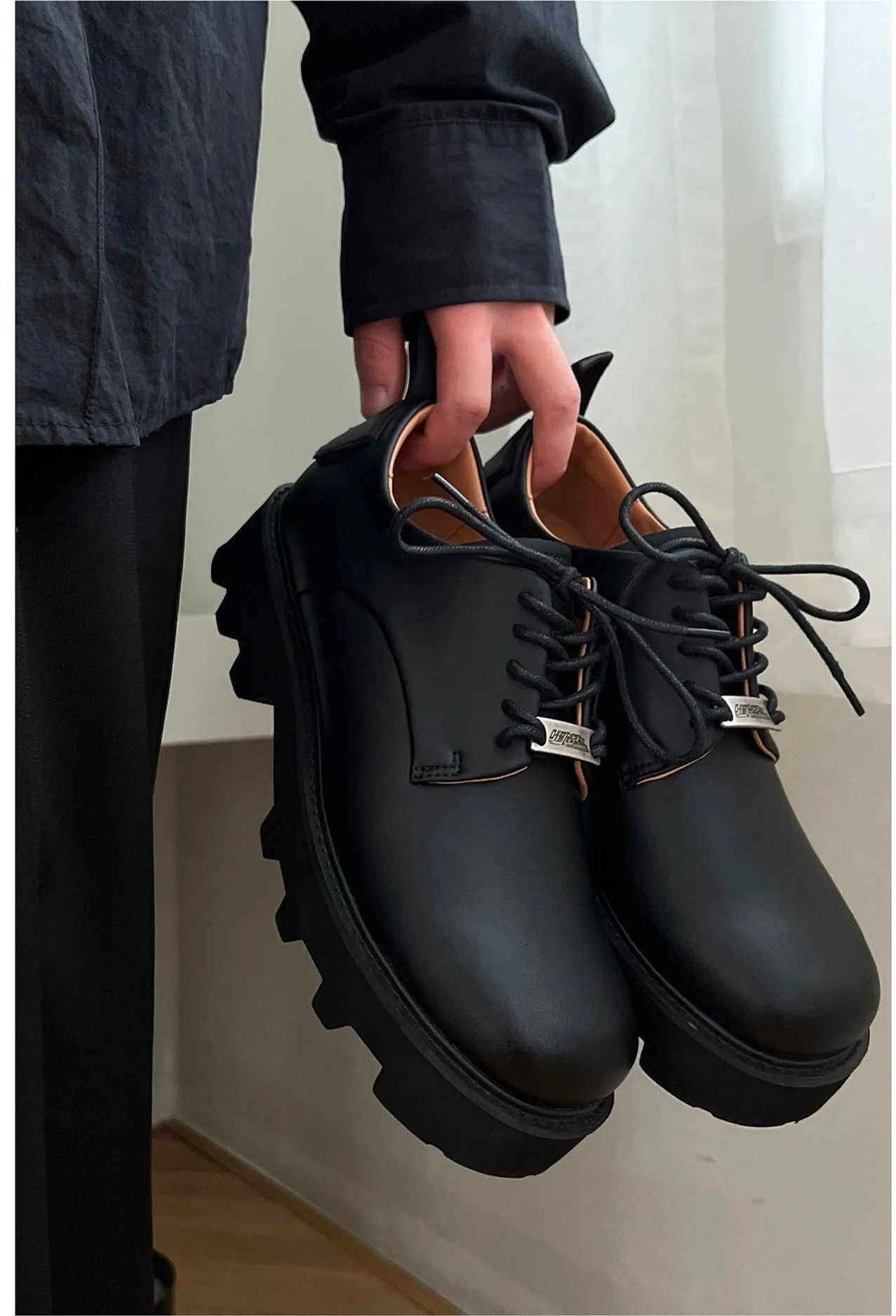 Black Leather Casual Shoes