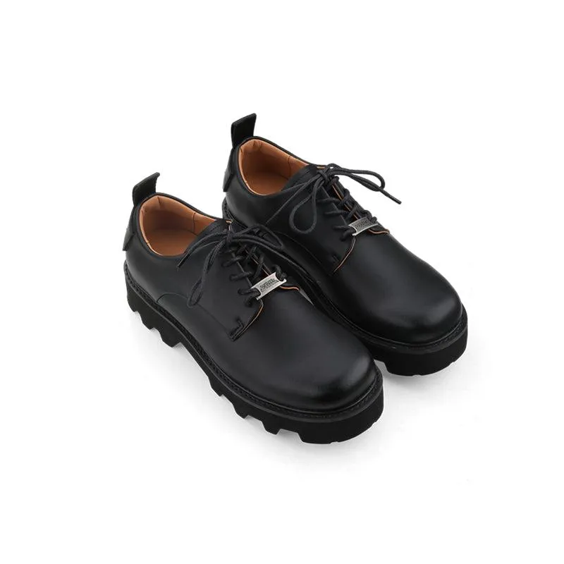 Black Leather Casual Shoes