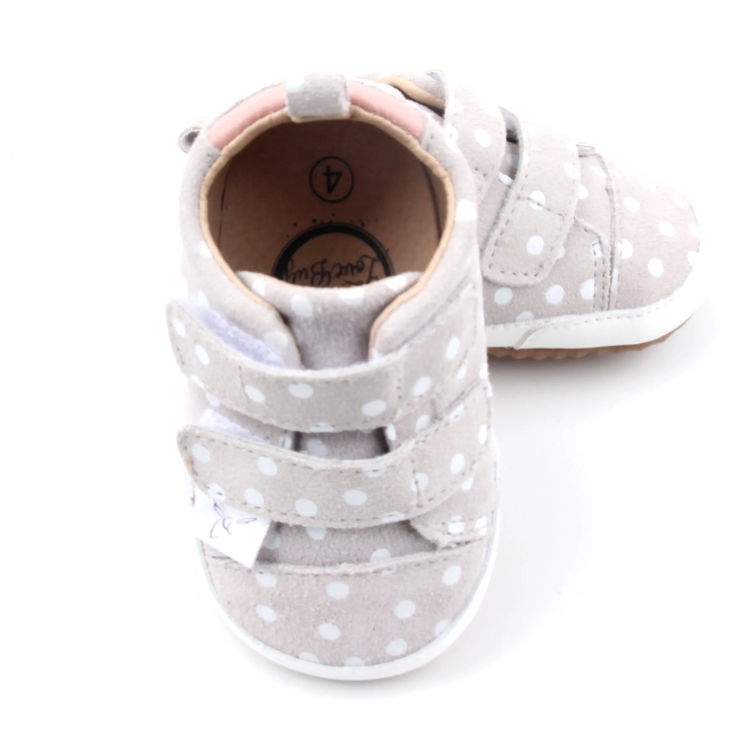 Casual Polka Dot & Pink Low Top