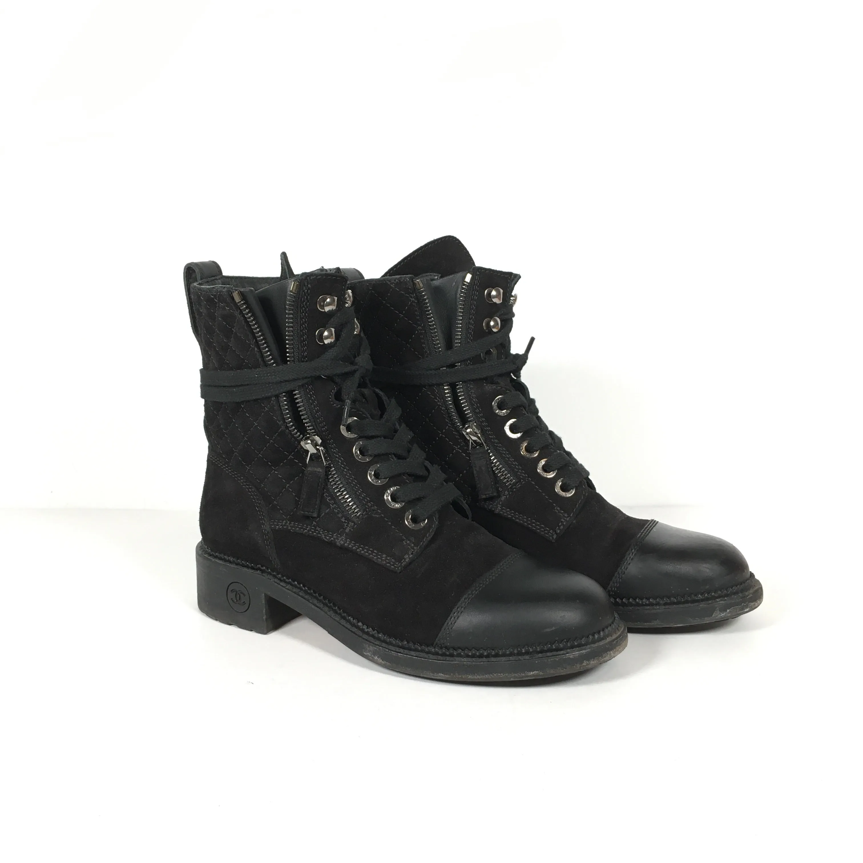 Chanel Combat Boots