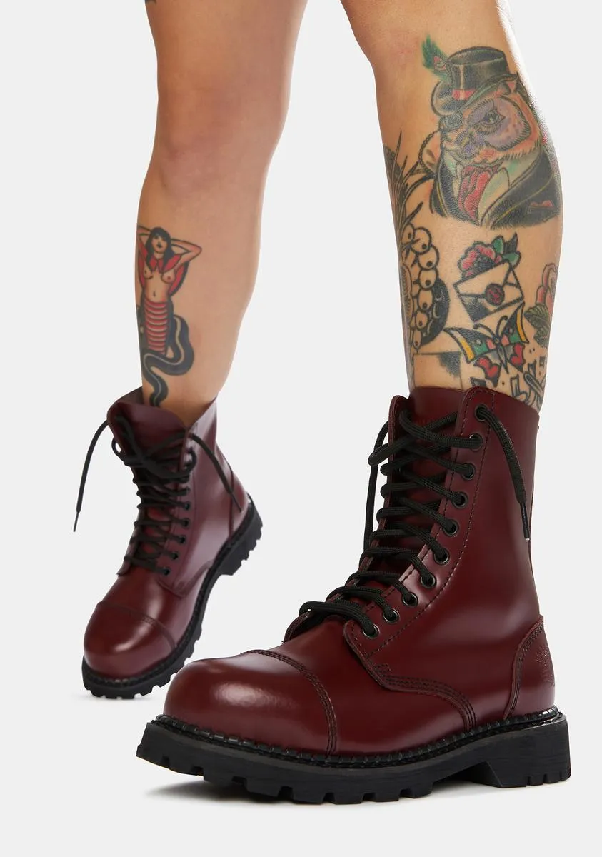 Cherry Red Hunter Derby Boots