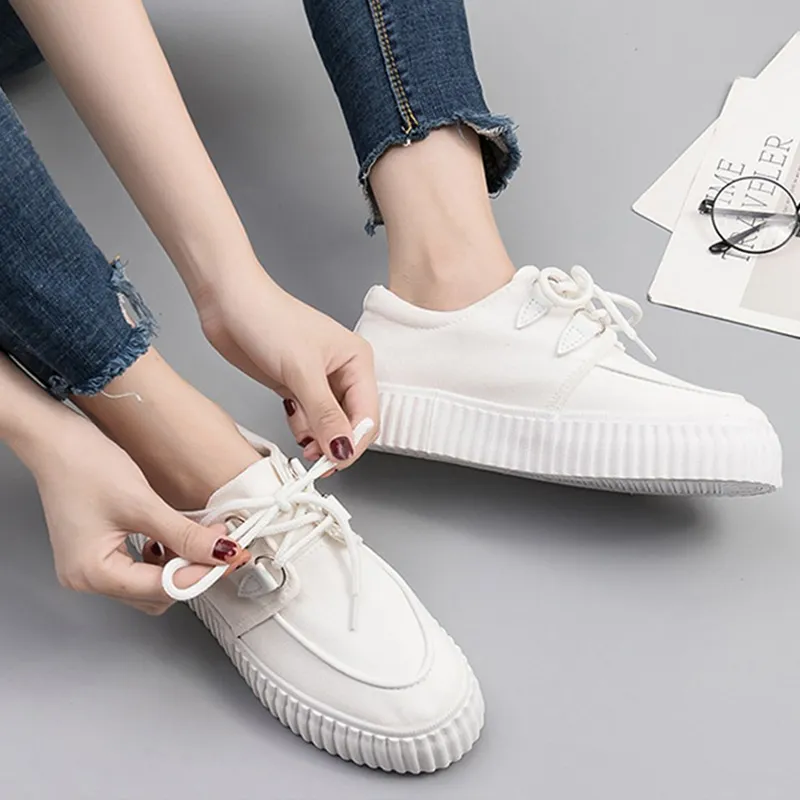 Comfy Lace-Up Platform Shoes