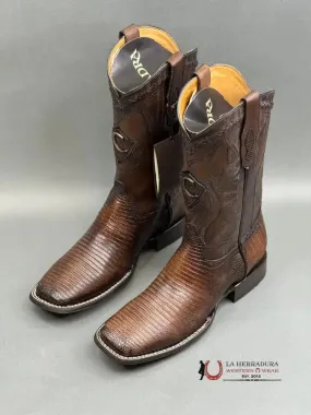 CUADRA BOOTS LIZARD PORTO MAPLE LASER & EMBROIDERY SQUARE TOE