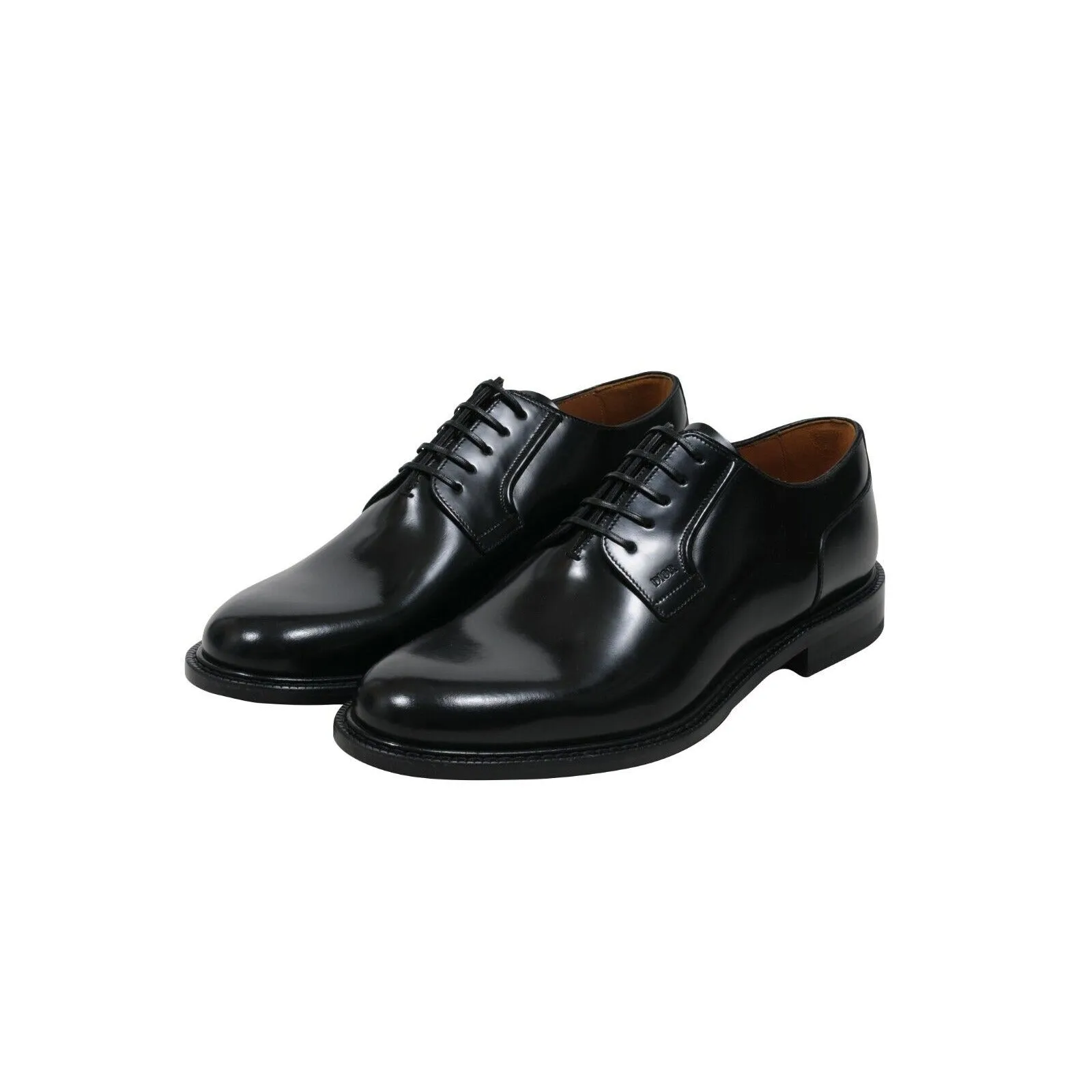 Derby Oxford Polished Calfskin Wing Tip Dress Shoes