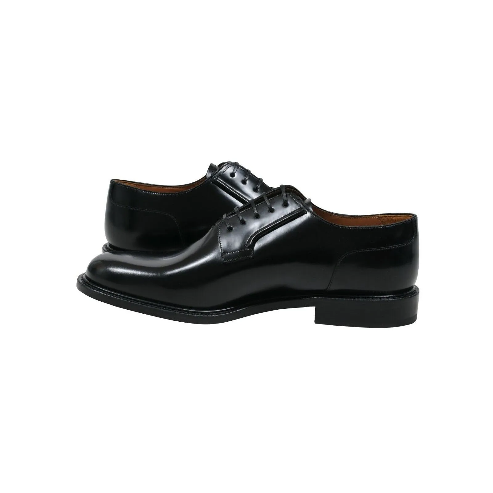 Derby Oxford Polished Calfskin Wing Tip Dress Shoes