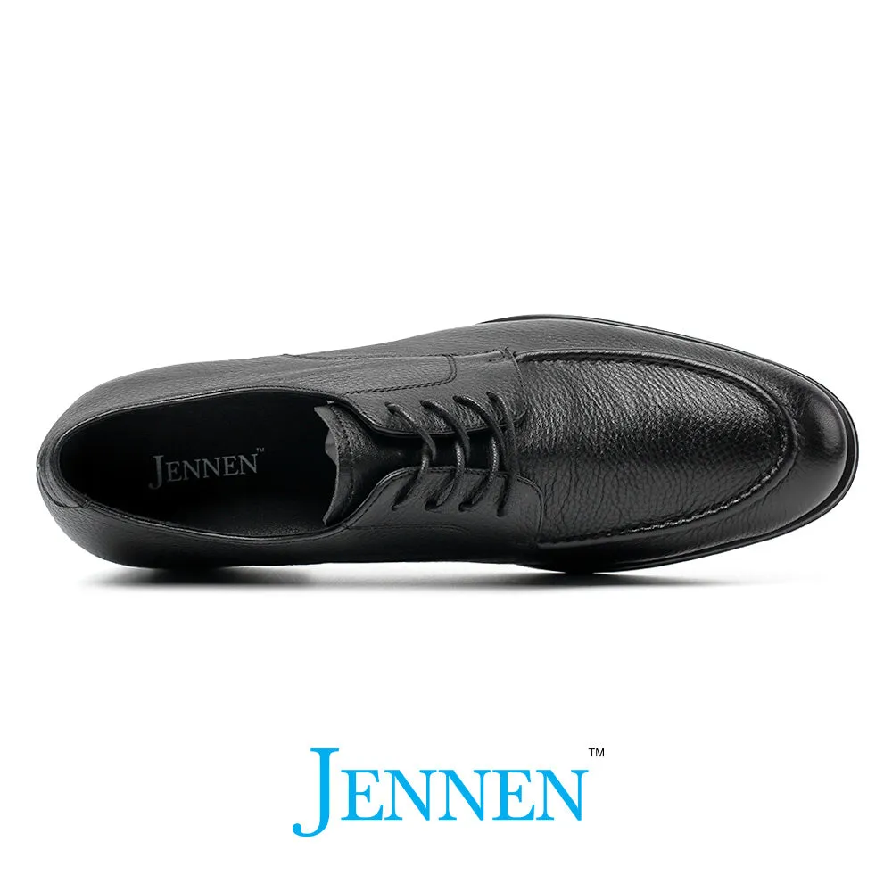 Dr. Malone 6cm | 2.4 inches Black Hidden Heel Dress Shoes