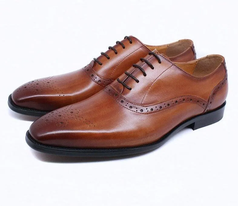 Dress Shoes -  Axel Leather Lace-Up Men Shoes