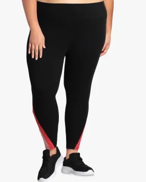 Etta Colorblocked Leggings | Black / Coral