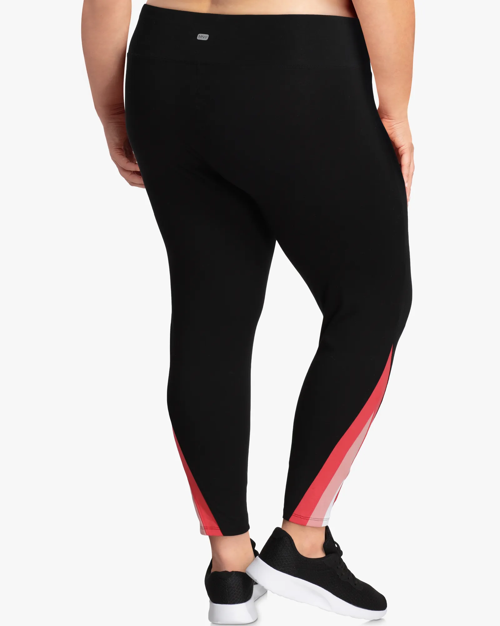 Etta Colorblocked Leggings | Black / Coral