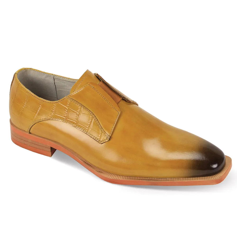 Giovanni Sullivan Leather Slip-On Dress Shoes