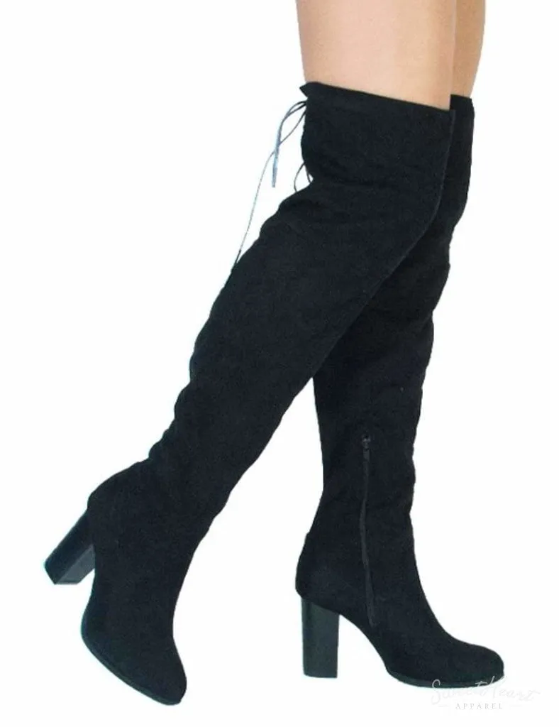 Gorgeous To Boot - Black Over the Knee Boots