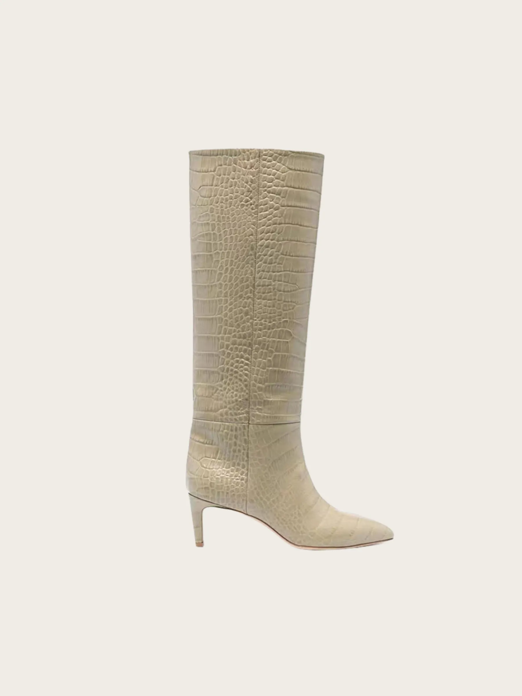 Irma Croc-Embossed Knee-High Boots