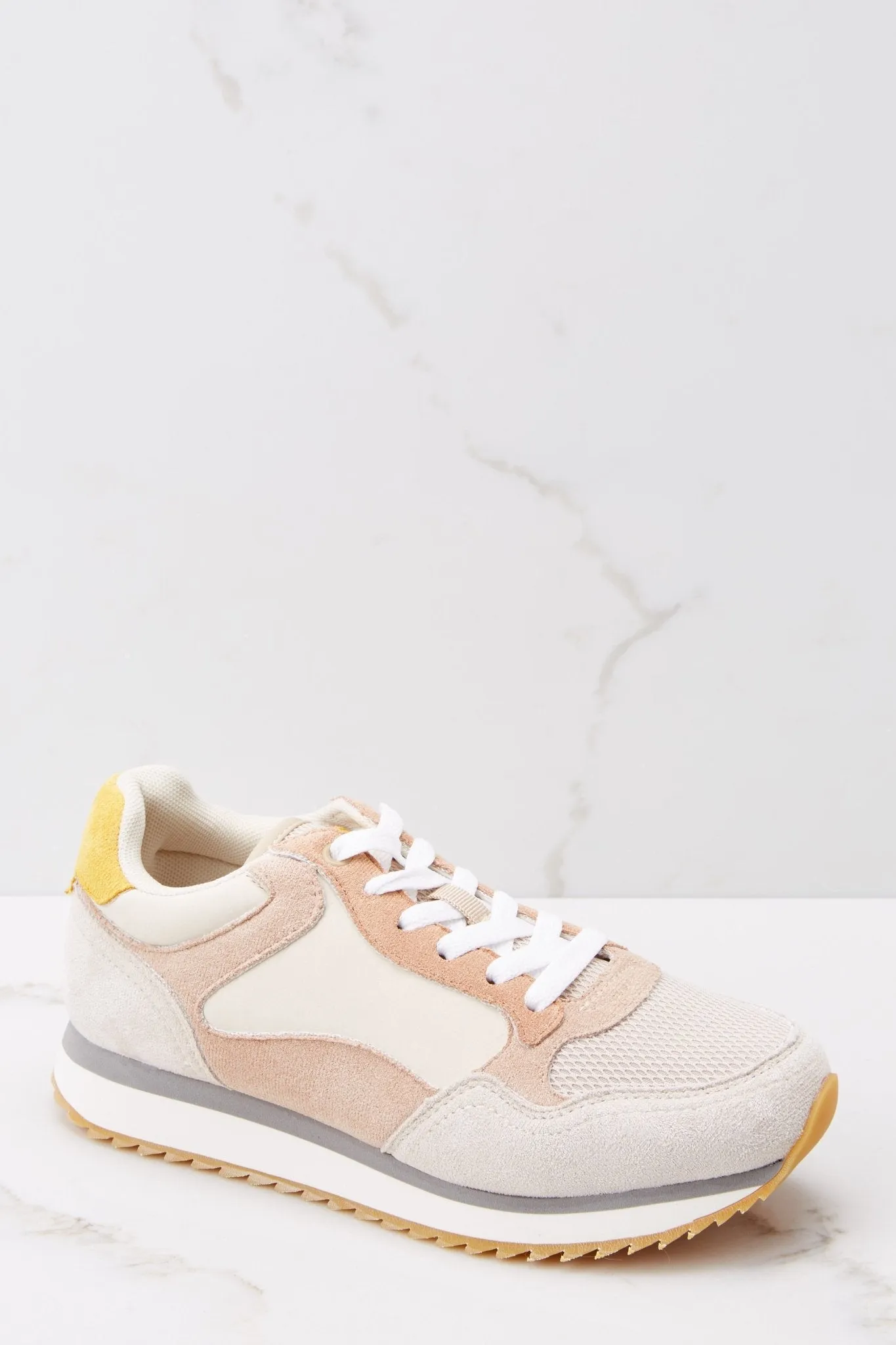 It's A Necessity Taupe Sneakers