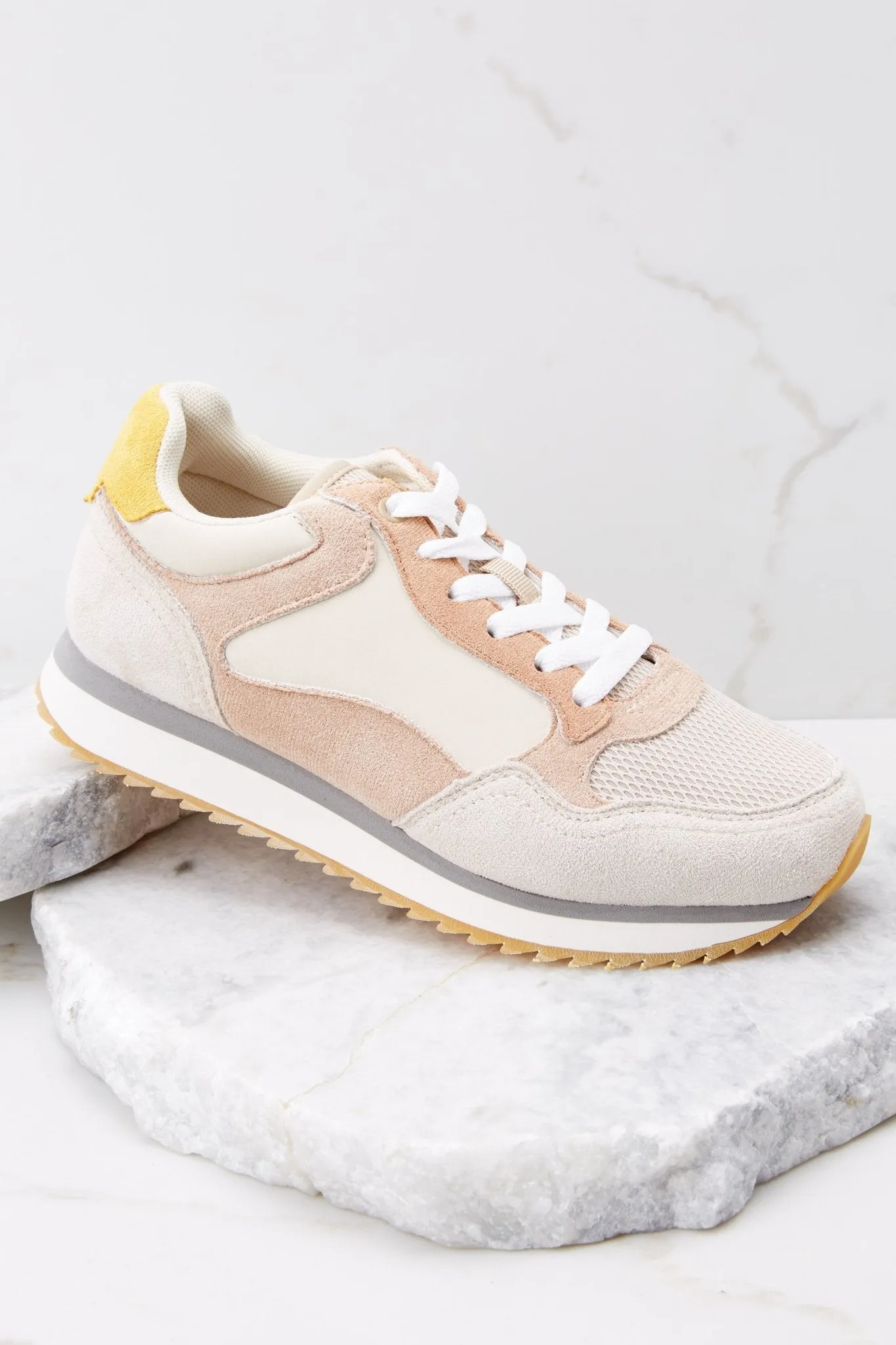 It's A Necessity Taupe Sneakers