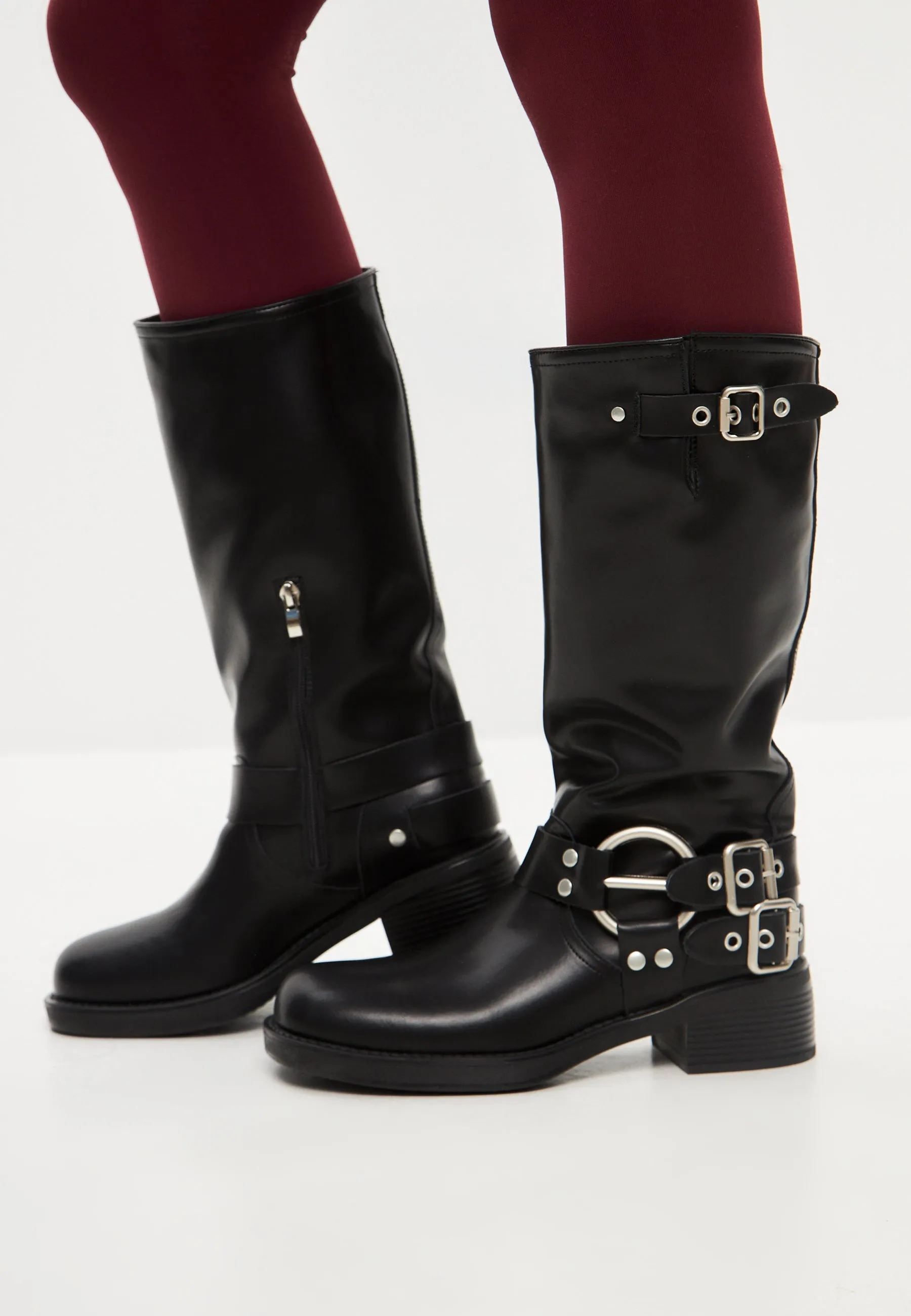 Leather  Boots Lily - Black