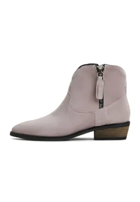 Leather Cowboy Boots Vicky - Grey