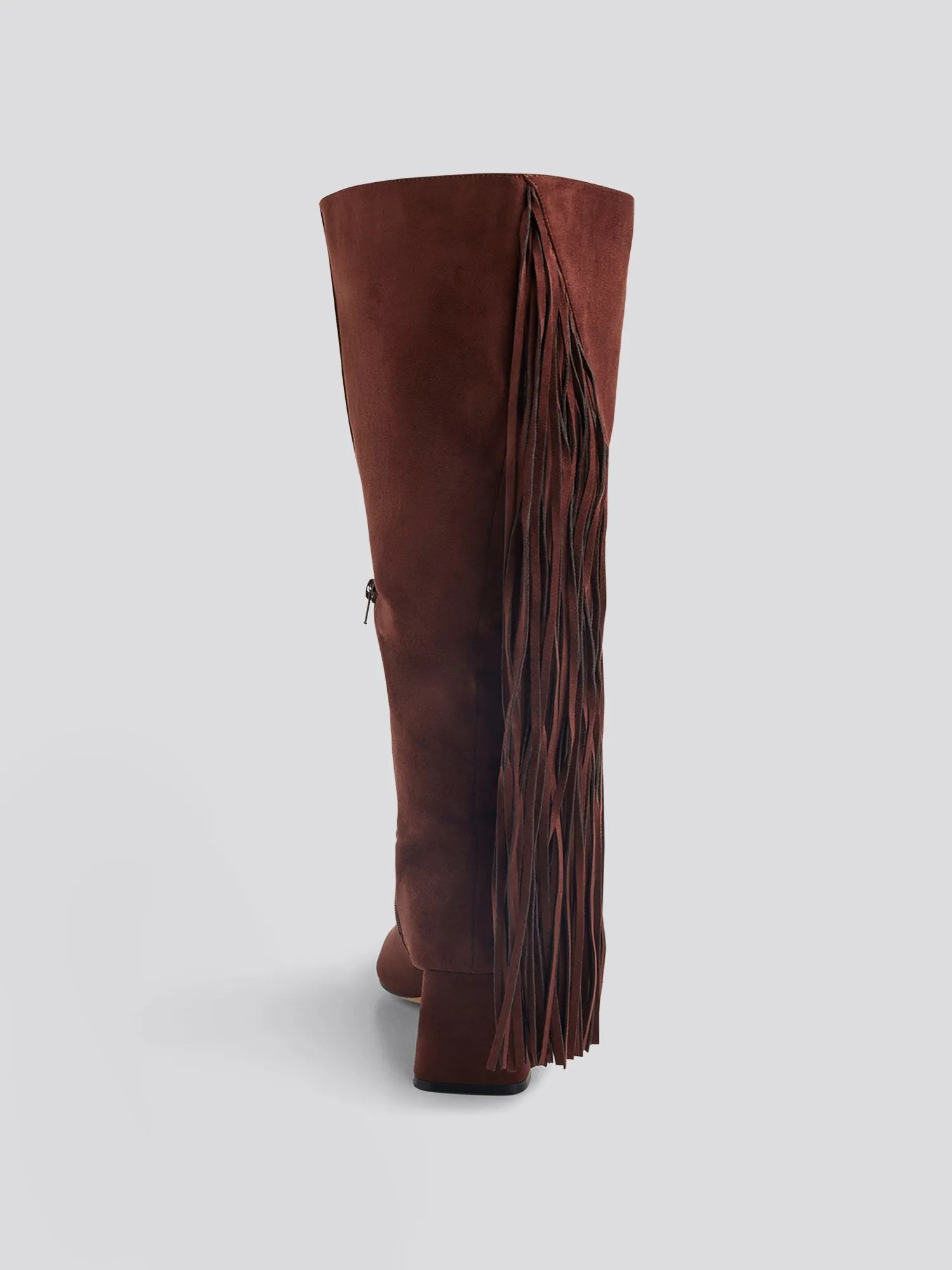 Luaralyn Wide Calf Fringe Western Boots