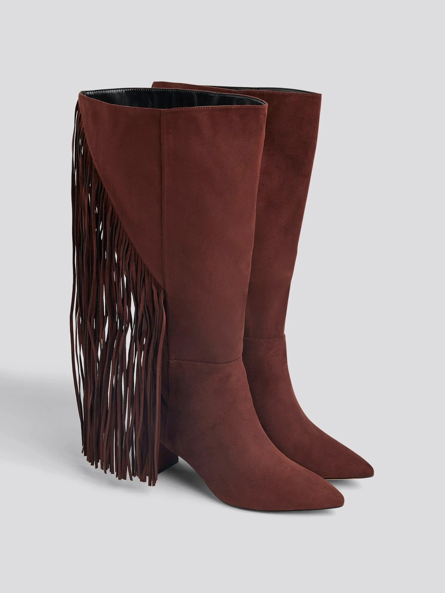 Luaralyn Wide Calf Fringe Western Boots