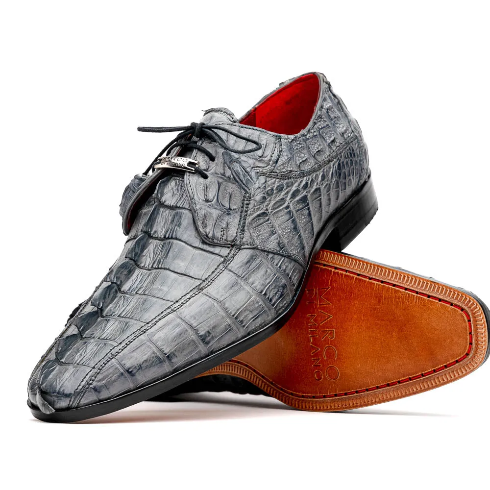 Marco Di Milano Cancun Caiman Fuscus and Leather Gray