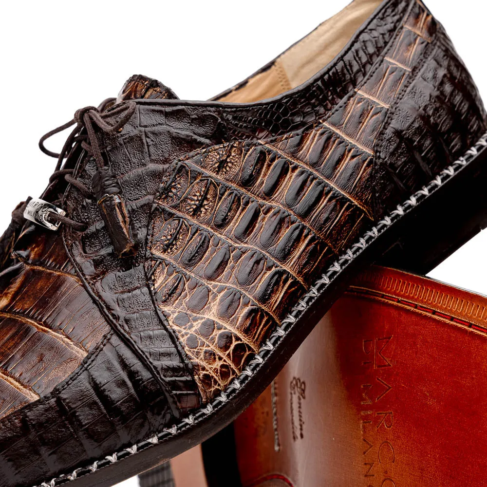 Marco Di Milano Caribe Caiman Fuscus and Leather Orix Brown