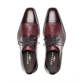 Mezlan Soka Burgandy Cap-toe Men's Lace-Up Dress Shoes Genuine Leather