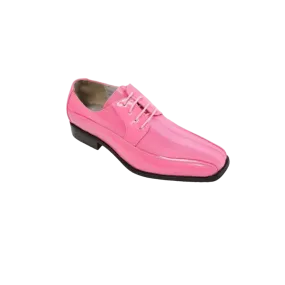 Pink Patent Leather Viotti Men's Shoes Classic Formal Wear Style No-179