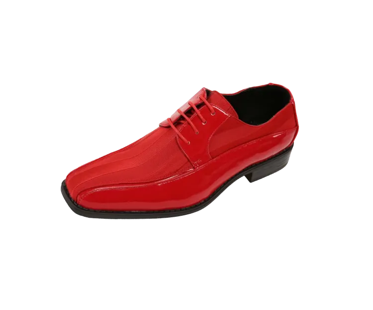 Red Patent Leather Viotti Men's Shoes Classic Formal Wear Style No-179