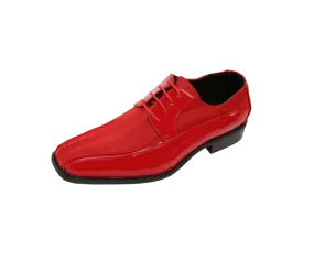 Red Patent Leather Viotti Men's Shoes Classic Formal Wear Style No-179