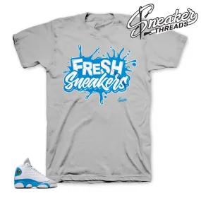 Retro 13 Blue Italy Fresh Sneakers Shirt