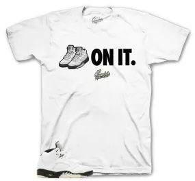 Retro 5 White Black Five On It Shirt