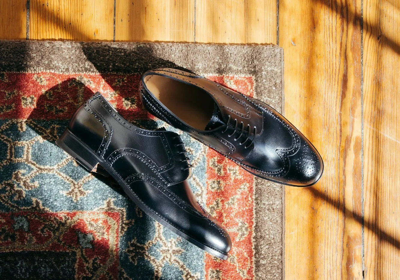 Tangier Black Balfort Leather Wingtip