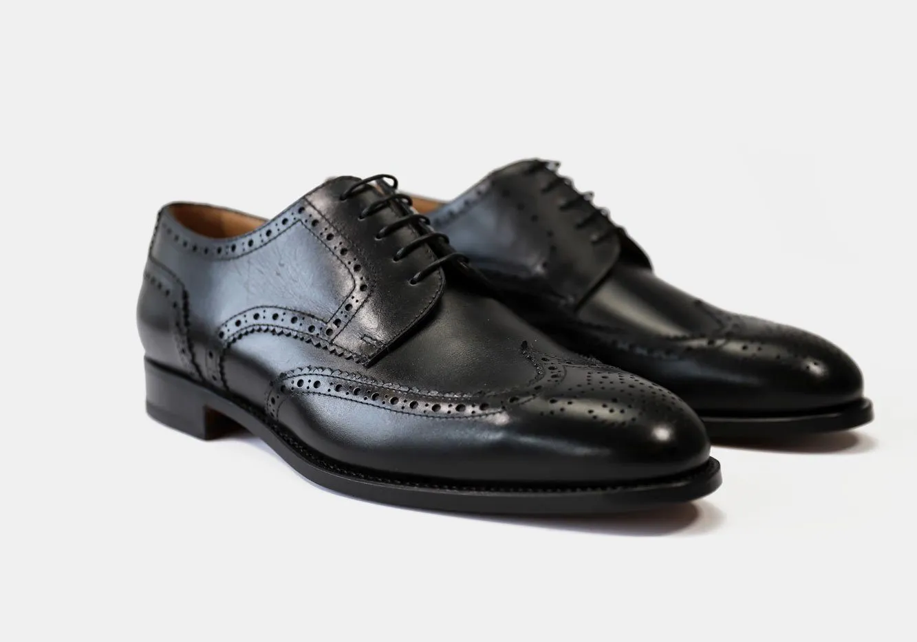 Tangier Black Balfort Leather Wingtip