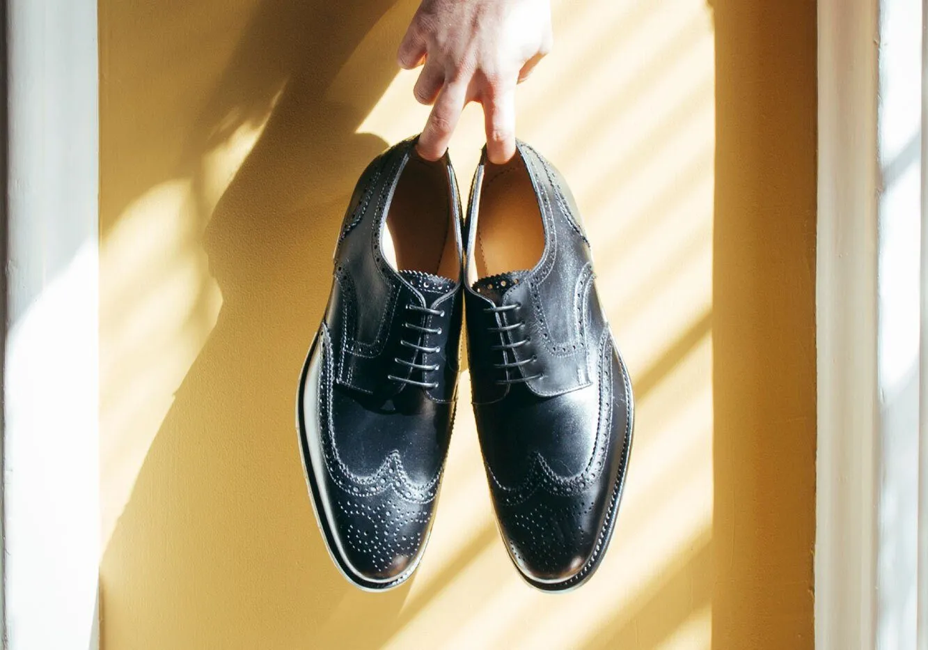 Tangier Black Balfort Leather Wingtip