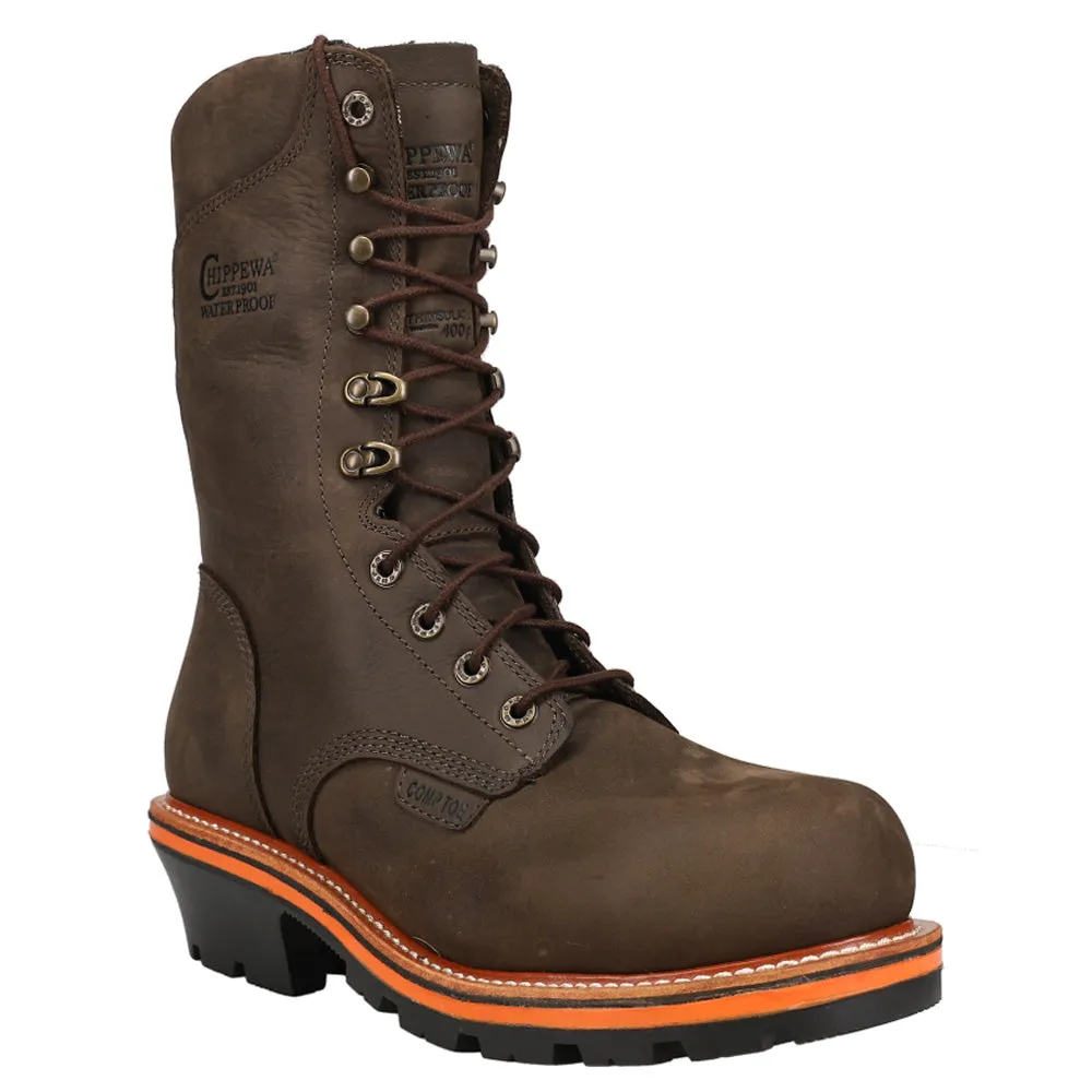 Thunderstruck Logger Insulated Nano 10 Inch Composite Toe Work Boots