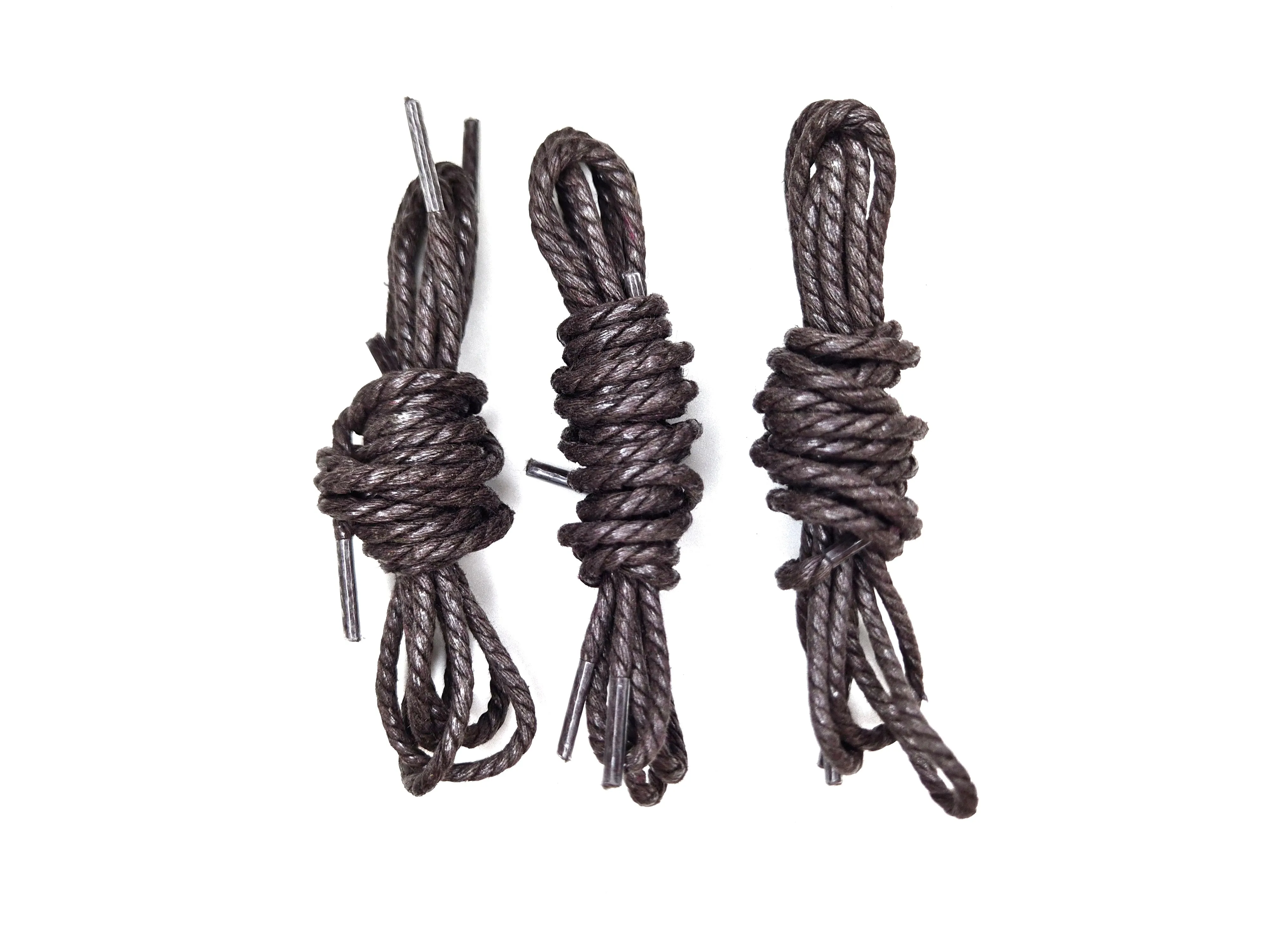 Waxed Twisted Rope Laces (Multiple Colour Options)