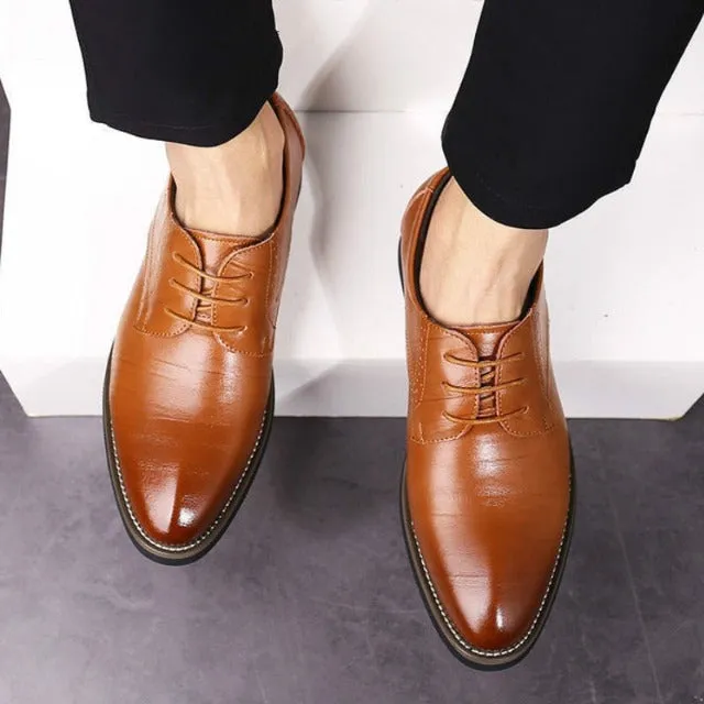 Wingtip Carved Italian Oxfords