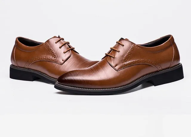 Wingtip Carved Italian Oxfords