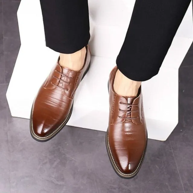 Wingtip Carved Italian Oxfords