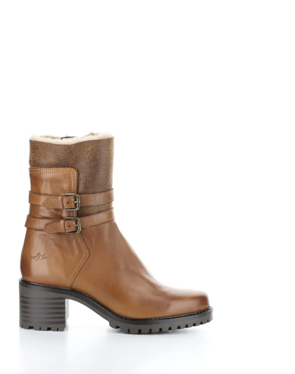 Women's Iliad Round Toe Boot - Rich Brown/Taupe/Camel