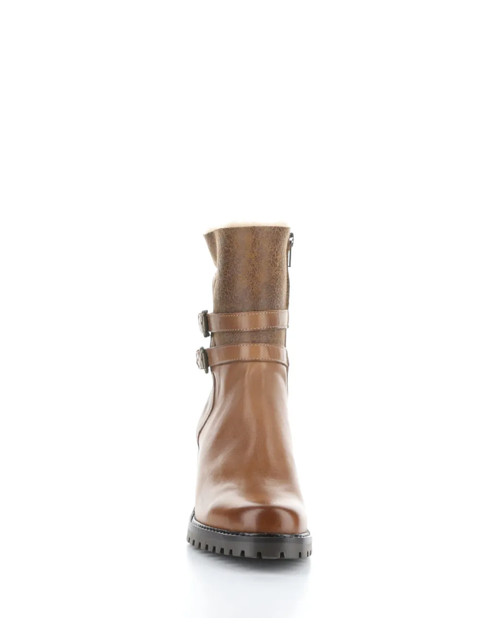 Women's Iliad Round Toe Boot - Rich Brown/Taupe/Camel