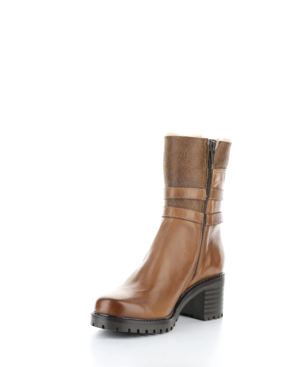 Women's Iliad Round Toe Boot - Rich Brown/Taupe/Camel